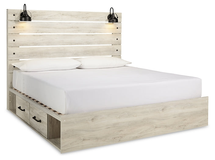 Cambeck  Panel Bed With 2 Storage Drawers