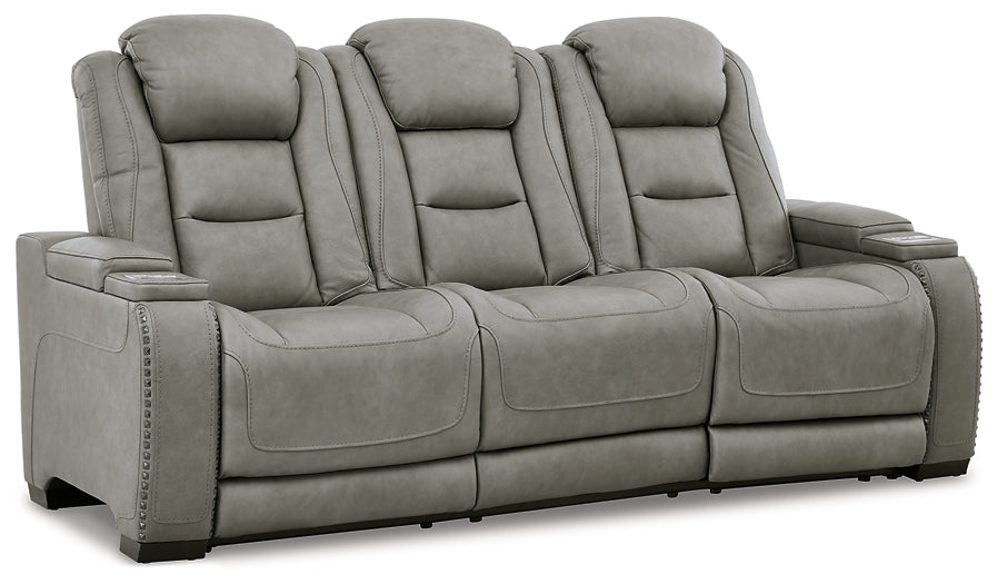 The Man-Den PWR REC Sofa with ADJ Headrest