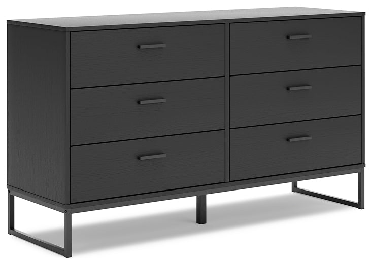 Socalle Twin Panel Headboard with Dresser, Chest and 2 Nightstands