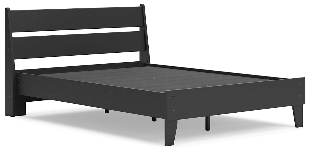 Socalle Full Panel Platform Bed with Dresser, Chest and Nightstand