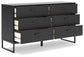 Socalle Queen Platform Bed with Dresser, Chest and Nightstand