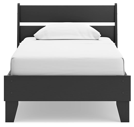 Socalle Twin Panel Platform Bed with Dresser and 2 Nightstands