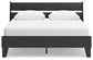 Socalle Queen Panel Platform Bed with 2 Nightstands