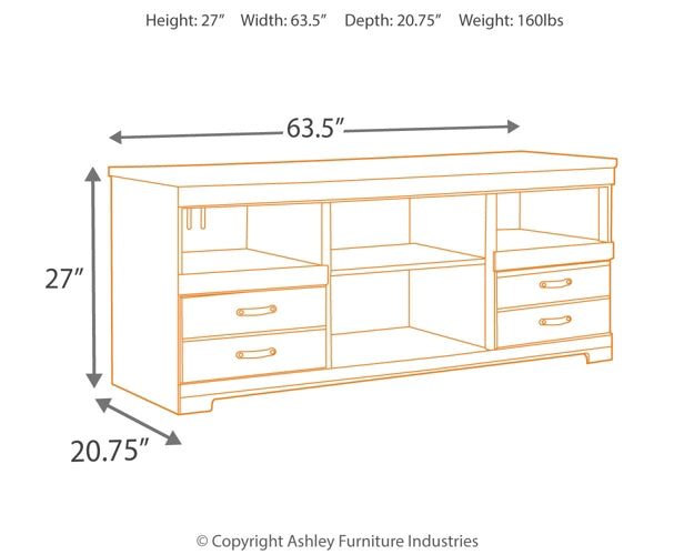 Trinell LG TV Stand w/Fireplace Option