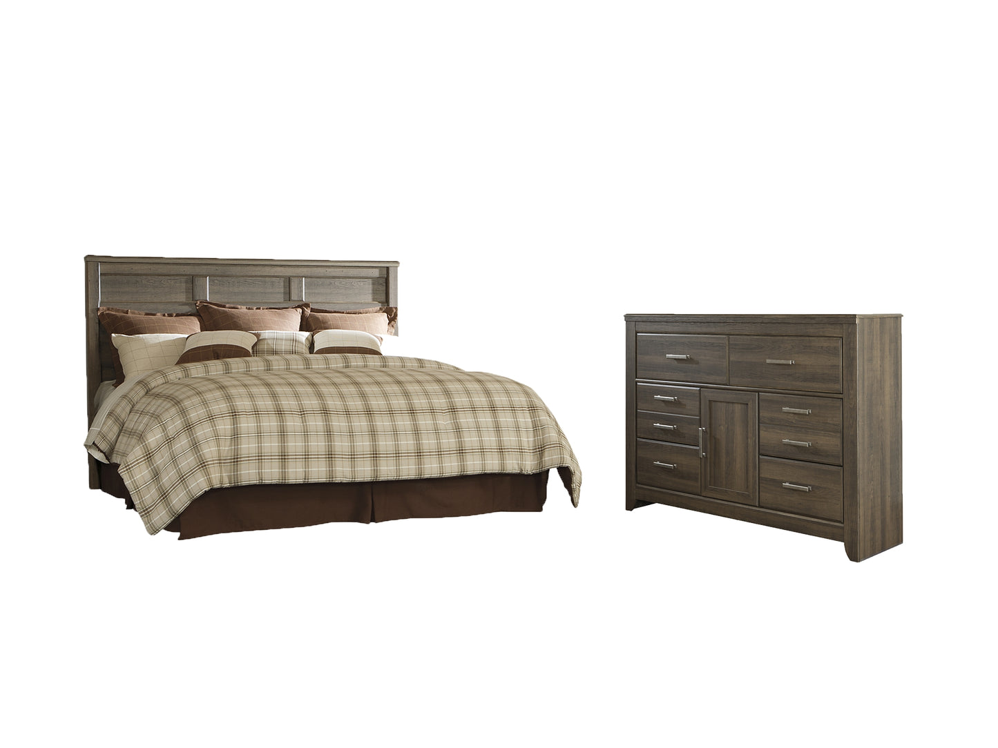 Juararo King/California King Panel Headboard with Dresser