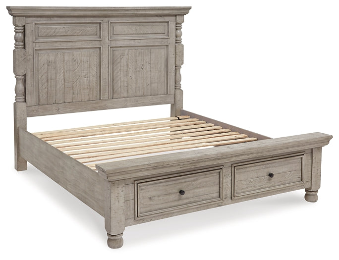 Harrastone Queen Panel Bed with Dresser